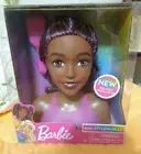 Mattel Barbie FASHIONISTAS Mini STYLING HEAD Pretty Black Doll Style on the Go!