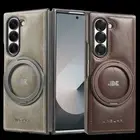 For Samsung Galaxy Z Fold 6/5/4/3 Shockproof Rugged Case with Magnetic Stand