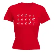 Footprints - Funny Novelty Womens T-Shirt T Shirt Tshirt