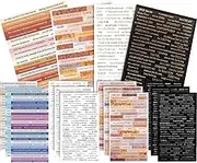 AXZTYYLA 20 Sheet Quote Stickers for Journaling Vintage Scrapbook Phrase Word Scrapbooking Junk Journal Supplies Planners DIY Card Making Collage Album Aesthetic (Quote - Sheet)