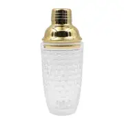 400ml Glass Cocktail Martini Shaker Drink Mixer Bartender Set Strainer Golden