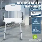 Shower Chair Seat Bath Stool Adjustable Bathroom Furniture Bathtub Seating Bench