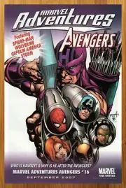 2007 Marvel Adventures Avengers Print Ad/Poster Hawkeye Tom Grummett Promo Art