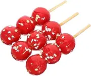 Kisangel Miniature Candied Haws Models PVC Pcs Dollhouse Decorations and Photography Props
