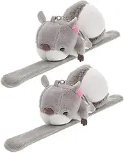 CORHAD Squirrel Shape Slap Bracelets for Animal Party Favors Comfortable Wear for Birthdays and Festivals Adorable Snap Bands