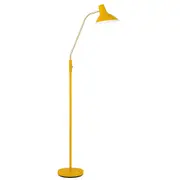 Farrah Yellow Mid-Century Modern Adjustable Floor Lamp