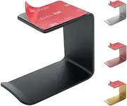 Mt.Jun Aluminum Under-Desk Headphone Hook, with Strong Adhesive VHB Tape, Holds 5 lbs (Black)