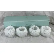 NIB Partylite Frosted Tea Light Holder Set of Four