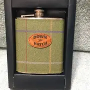 Down The Hatch 6 Oz Stainless Steel Flask NIB