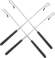 Generic 4pcs Adjustable Metal Puppet Control Rods for Hand Movement Extendable Compatible Puppets Manipulation Accessories