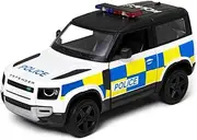 [Kinsmart] Land Rover Defender 90 Police Edition 1:36 Scale Die Cast Metal Pull Back Action Model Car