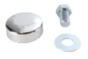 Triple Tree Top Stem Nut and Cover Kit fits Harley Davidson