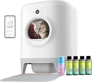PETKIT PuraX Self-Cleaning Litter Box, Scooping Free and Automatic for Multiple Cats with Mat, xSecure/Odor Removal/APP Control