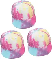 [LIFKOME] Children's Hat Summer Hat Bonnets Hat Girl Hat Beanie Cap Children Trendy Hat Bonnet for Tie-dye Pattern Hat Peaked Hat Hats Cotton Colorful