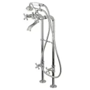Kingston Brass CCK266K1 Kingston Freestanding Tub Faucet with Supply Line and...