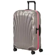 Samsonite C-Lite 69 cm 4 Wheel Spinner Suitcase - Pearl / Fuchsia (Limited Edition)