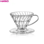 【HARIO】 V60 透明樹脂濾杯 咖啡濾杯 濾杯 01 02 03 三種尺寸(附咖啡粉匙)