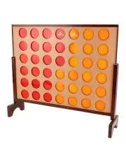 [Jenjo] Hardwood Indoor Outdoor Giant Connect Four In A Row Game Set 120x109cm