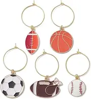 [LiQunSweet] Mixed Flower Bee Heart Theme Metal Wine Glass Charms for DIY Jewelry Bracelet Necklace Earring Keychain Decoration