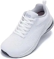 [SURRAY] Women Wide Toe Box Walking Shoes with Arch Support Tennis Running Sneakers Extra Wide Width Woman Shoe for Plantar Fasciitis Flat Foot Heel Pain Relief US Size 6-11