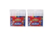 2x 10pc Texta Bullet Tip Colouring Pens Drawing Art Marker Water Based f Kids