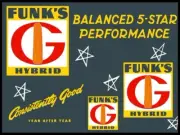 Funk's Five Star Hybrid Seed Corn NEW METAL SIGN: 9 x 12" Ships Free