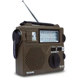手搖式發電機 應急發電 Tecsun/德生GR-88P手搖發電應急手電照明收音機可充電鋰電池