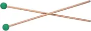 ERINGOGO 1 Pair Wood Handle Bell Mallets Percussion Drumsticks for Glockenspiel and Musical Instruments Durable Head for Educational