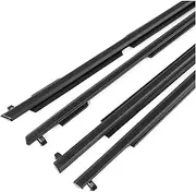 4Pcs Car Front Rear Window Weatherstrip Glass Outer Seal Belt Trim Sealing Rubber Strips Compatible for Toyota 4 Runner 2010-2021