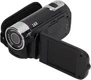 Video Camera Camcorder, HD 1080P 16MP Anti Shake Digital Camera Recorder 16X Digital Zoom Camcorder 270° Rotation 2.7 Inch Color Screen Vlogging Camera Digital Video Camera (Black)