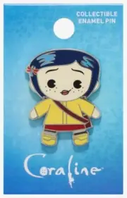 Chibi Coraline With Yellow Coat and Boots Exclusive Coraline Enamel Pin