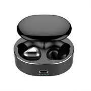 Wireless Earphone Wireless Binaural Sports Bluetooth Headphone Metal Subwoofer Stereo Headset Black
