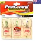 Traditional Wooden Re-Usable Mouse Traps Pack of 3