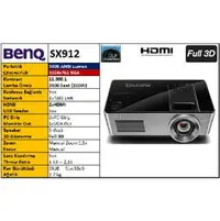 在飛比找PChome商店街優惠-BENQ SX912 (展示機出清)高亮度投影機,具備500