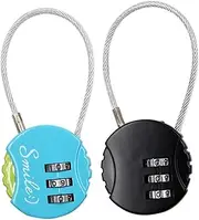 OSALADI Metal Fitness Room Luggage Lock 2pcs Password Locks for Suitcases Bags Random Color