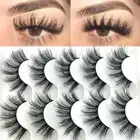 Wispy Flared False Eyelashes Crisscross 6D Faux Mink Hair Eye Lash Extension