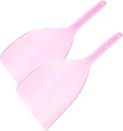 LIFKOME 2Pcs Shield Mask for Hairdressing Transparent Face Covers with Handle Ergonomic Design for Hairspray Protection for Salon and Home Use
