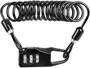 ARTSEWPLY 1 Pc Combination Cable Lock Bike Lock Cable Security Bike Steel Black