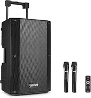 Vonyx VSA500 PA 12″ Portable PA Speaker with Wireless Mics