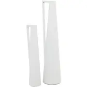CosmoLiving by Cosmopolitan Metal Decorative Vase Slim Centerpiece Vases with...