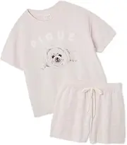 gelato pique(ジェラート ピケ) PWNT252016 Women's JQD Pullover & Shorts Set
