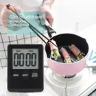 Thin LCD Digital Screen Kitchen Timer Cooking Countdown Alarm Clock (Black)