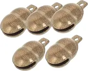 Operitacx 5pcs Little Bells Pet Collar Charms Bell Pendant Keychain Charms for Dogs and Cats Easy to Attach for Collars Bags and Accessories