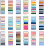 3600Pcs Sticky Tabs for Annotating Books,180 Color Sticky Notes Writable Annotation Tabs for Book Tabs,Transparent Repositionable Book Flags Strip Index Tabs,Colorful Page Markers File Classification