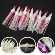 5610cm Luminous Soft Lures Saltwater Fish Tackle Octopus Squid Skirt Baits