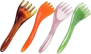 EXQUIMEUBLE 4Pcs Scalp Massager Comb Wide Head Massager for Relaxation Durable Material for Hair and Scalp and Family