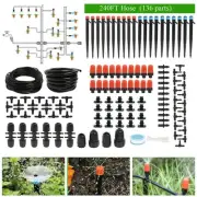 240ft Drip Irrigation System Kit Automatic Garden Watering Misting System For Gr