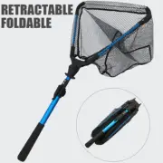 Foldable Fishing Landing Net Aluminum Not Telescopic Not Retractable Handle Pole