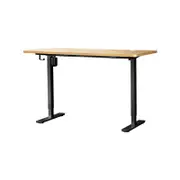 Oikiture Electric Standing Desk Single Motor 150cm OAK Tabletop