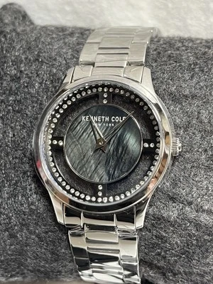 Kenneth Cole Fashion Quartz 34mm SS Watch with Transparent Dial KCWLG2223301